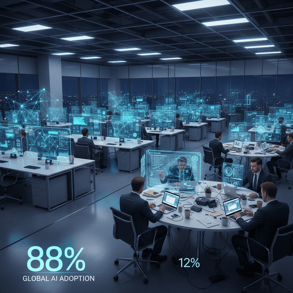 El 88% de las organizaciones globales utiliza IA en sus operaciones. McKinsey revela que aunque la adopción crece, solo un tercio ha logrado escalar la tecnología a nivel organizacional.