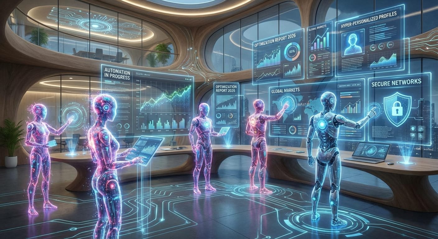 En 2026, los agentes de IA transformarán los negocios mediante automatización, ciberseguridad avanzada y experiencias personalizadas.